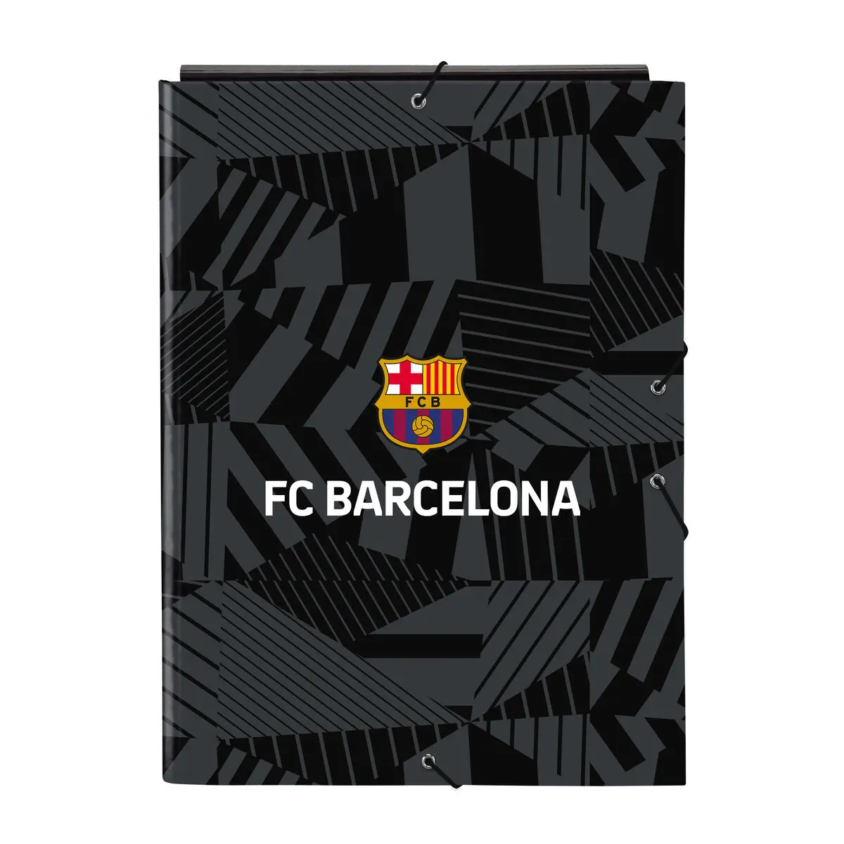 Raccoglitore ad anelli F.C. Barcelona Black Nero A4 26 x 33.5 x 2.5 cm