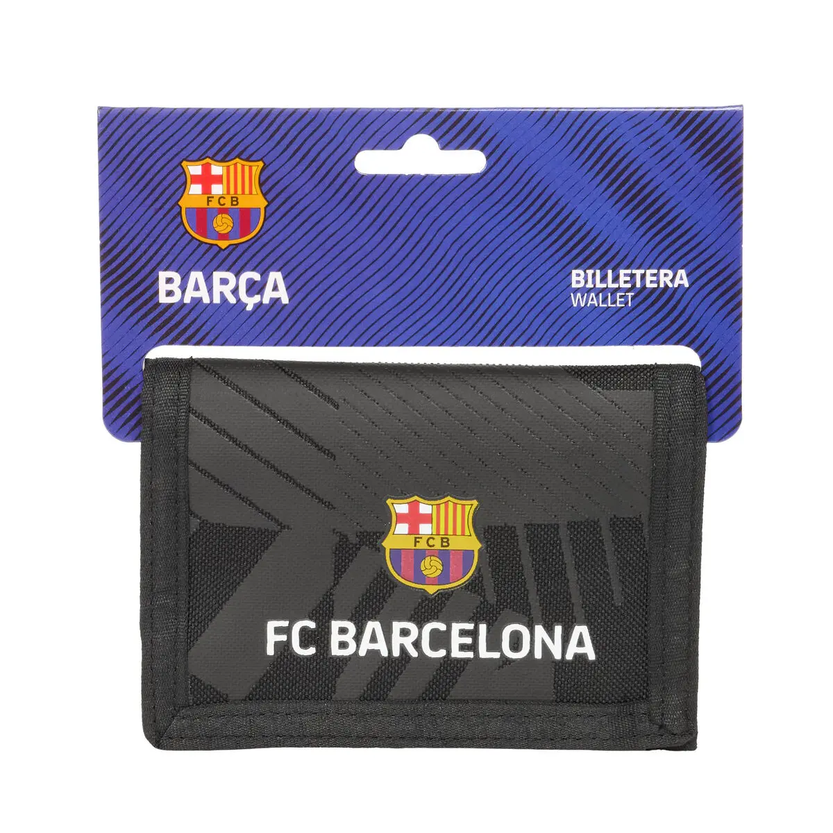 Portafogli F.C. Barcelona Black Nero 12,5 x 9,5 x 1 cm