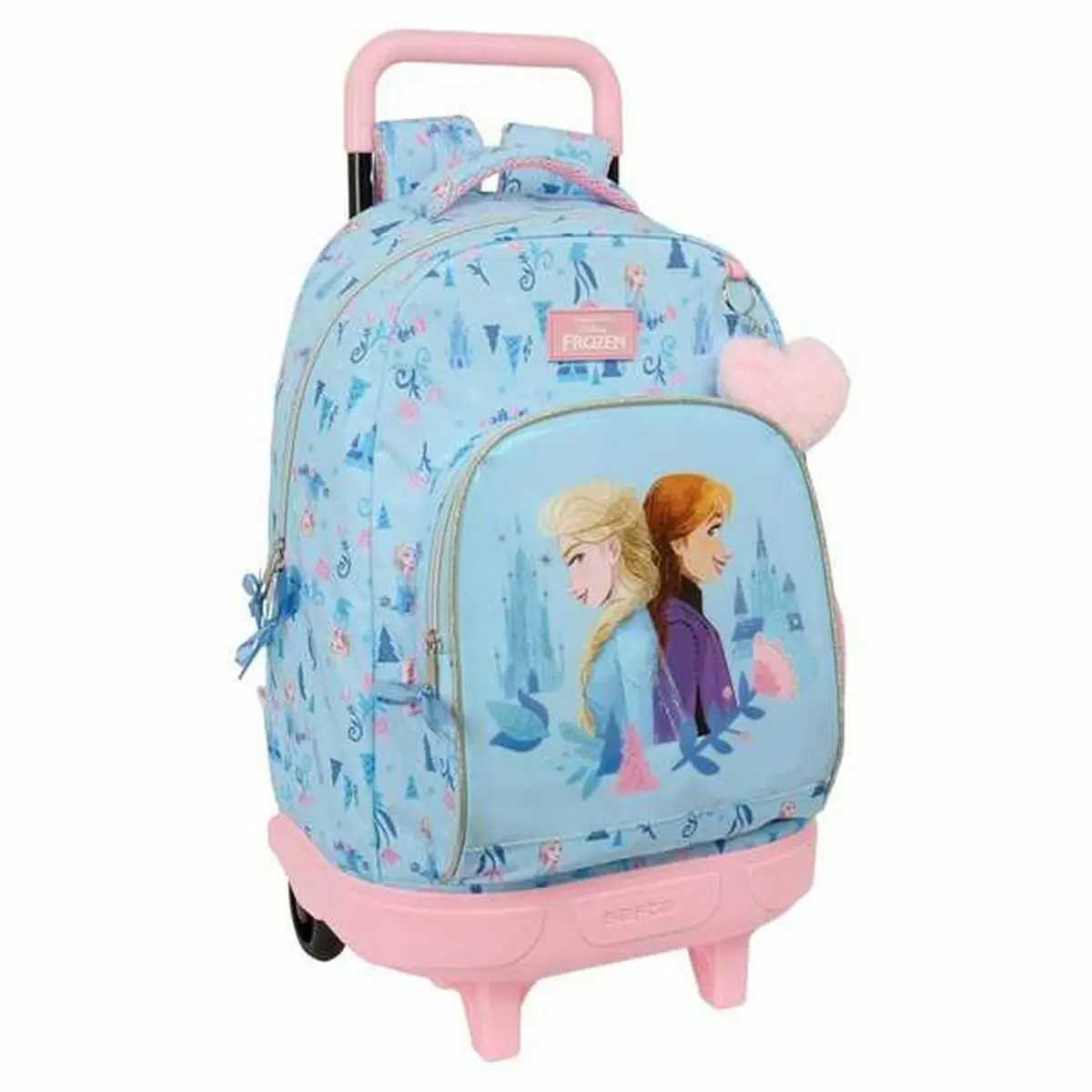 Trolley per la Scuola Frozen Ice magic Azzurro 33 x 45 x 22 cm