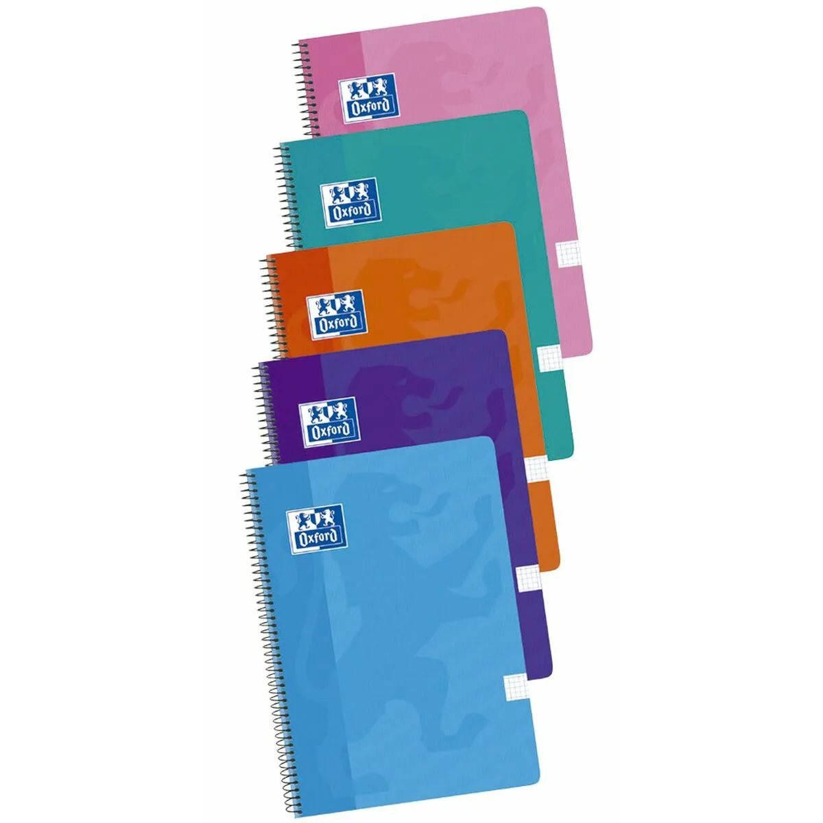 Quaderno Oxford Multicolore Din A4 5 Pezzi 80 Pagine