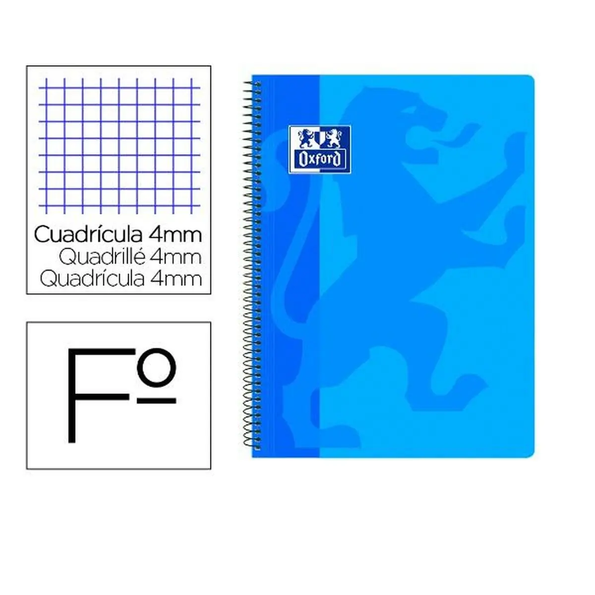 Quaderno Oxford 400106965 Azzurro A4 80 Pagine