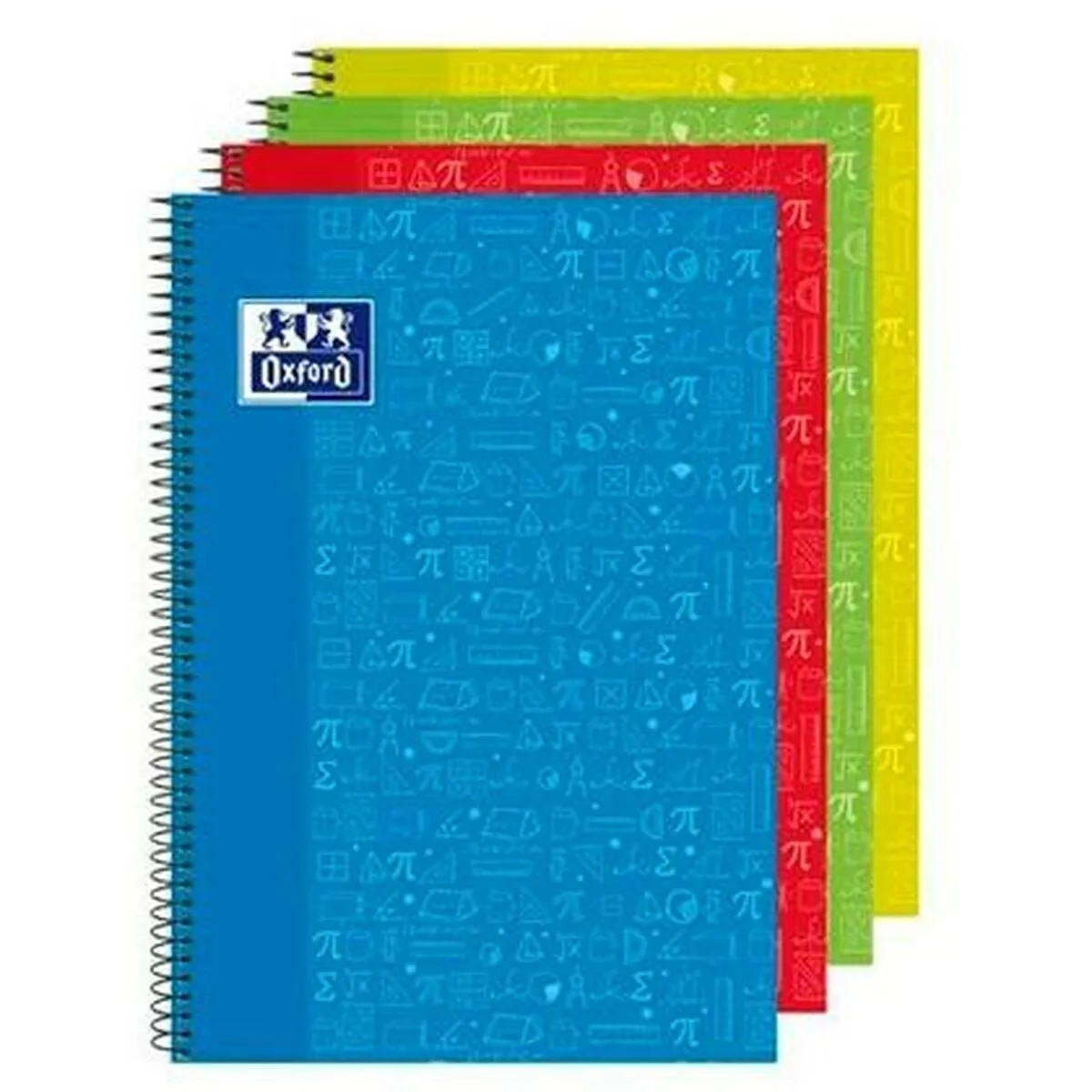 Quaderno Oxford Write & Erase Matematica Multicolore Din A4 4 Pezzi 80 Pagine