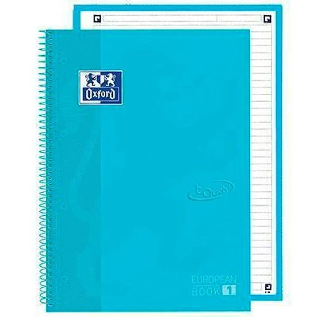 Quaderno Oxford European Book School Blu Pastello A4 5 Pezzi