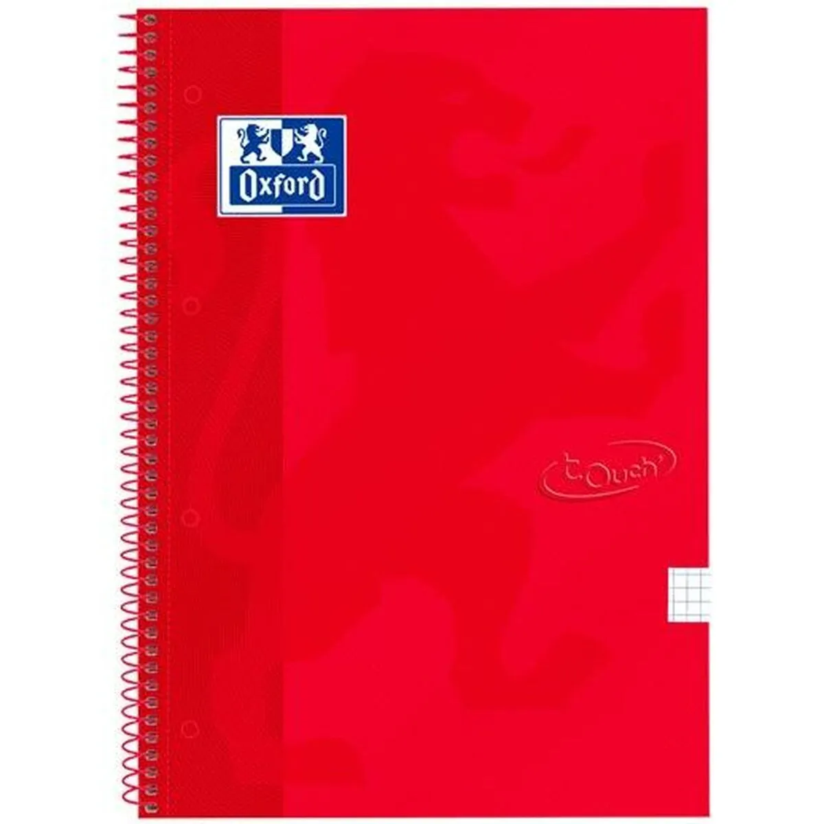 Quaderno Oxford Touch Rosso Din A4 5 Pezzi 80 Pagine