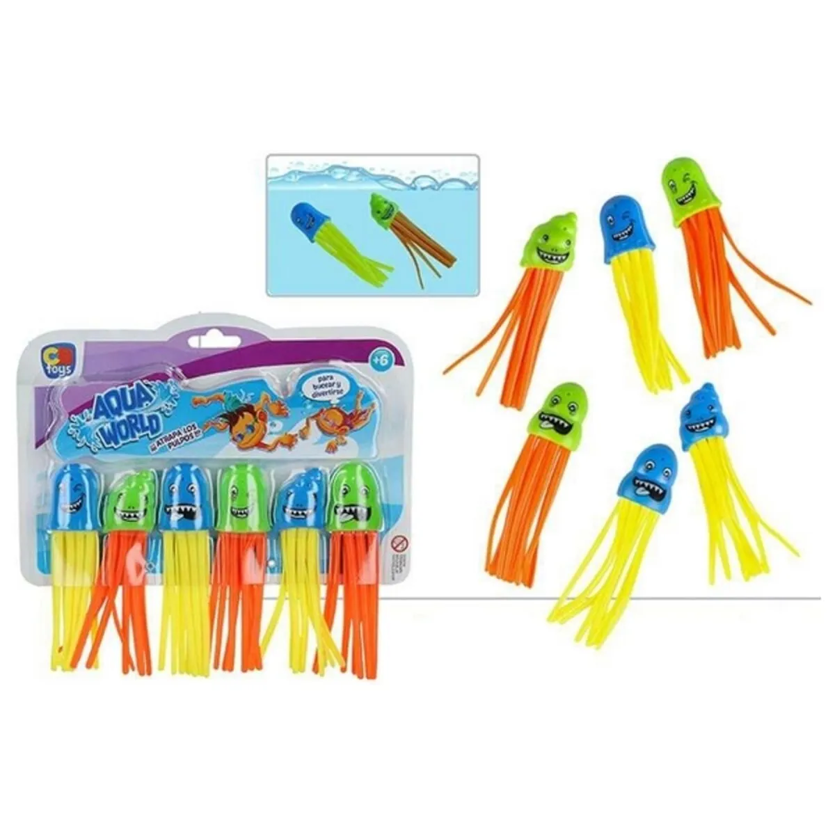 Gioco Acquatico Colorbaby Polipo (6 uds)