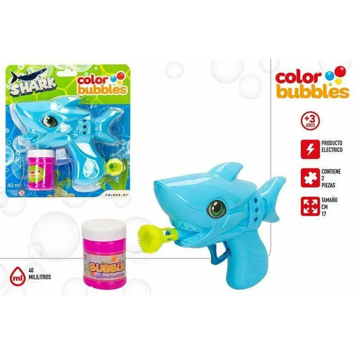 Pistola di Bolle di Sapone Colorbaby 17 cm