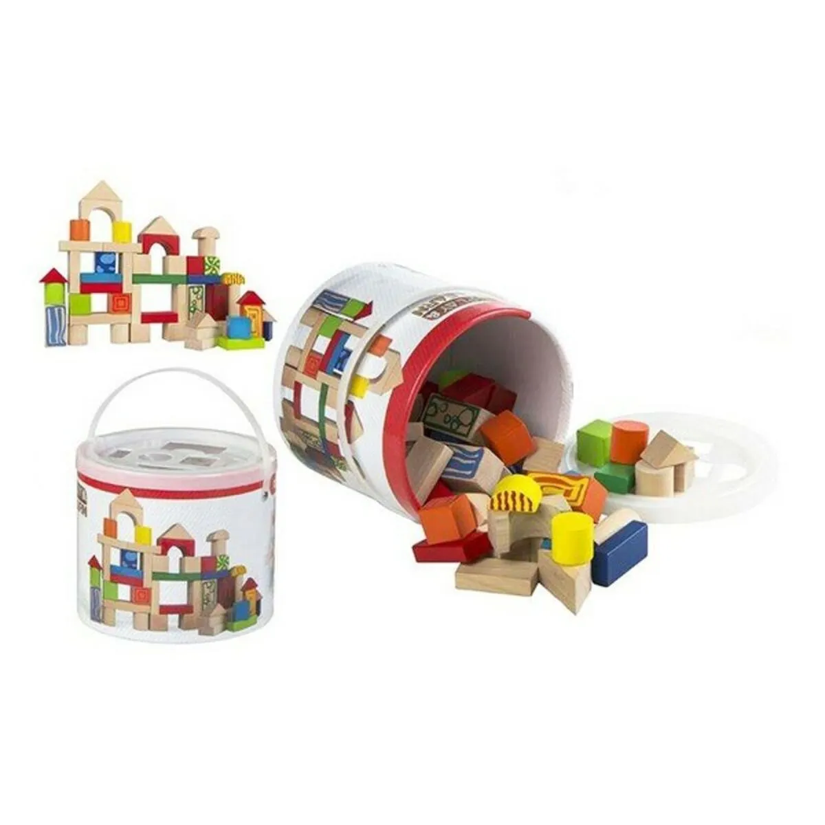 Barattolo con Costruzioni Colorbaby (50 pcs)