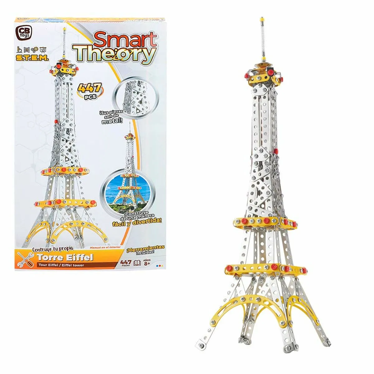 Set di Costruzioni Colorbaby Smart Theory Eiffel Tower 447 Pezzi