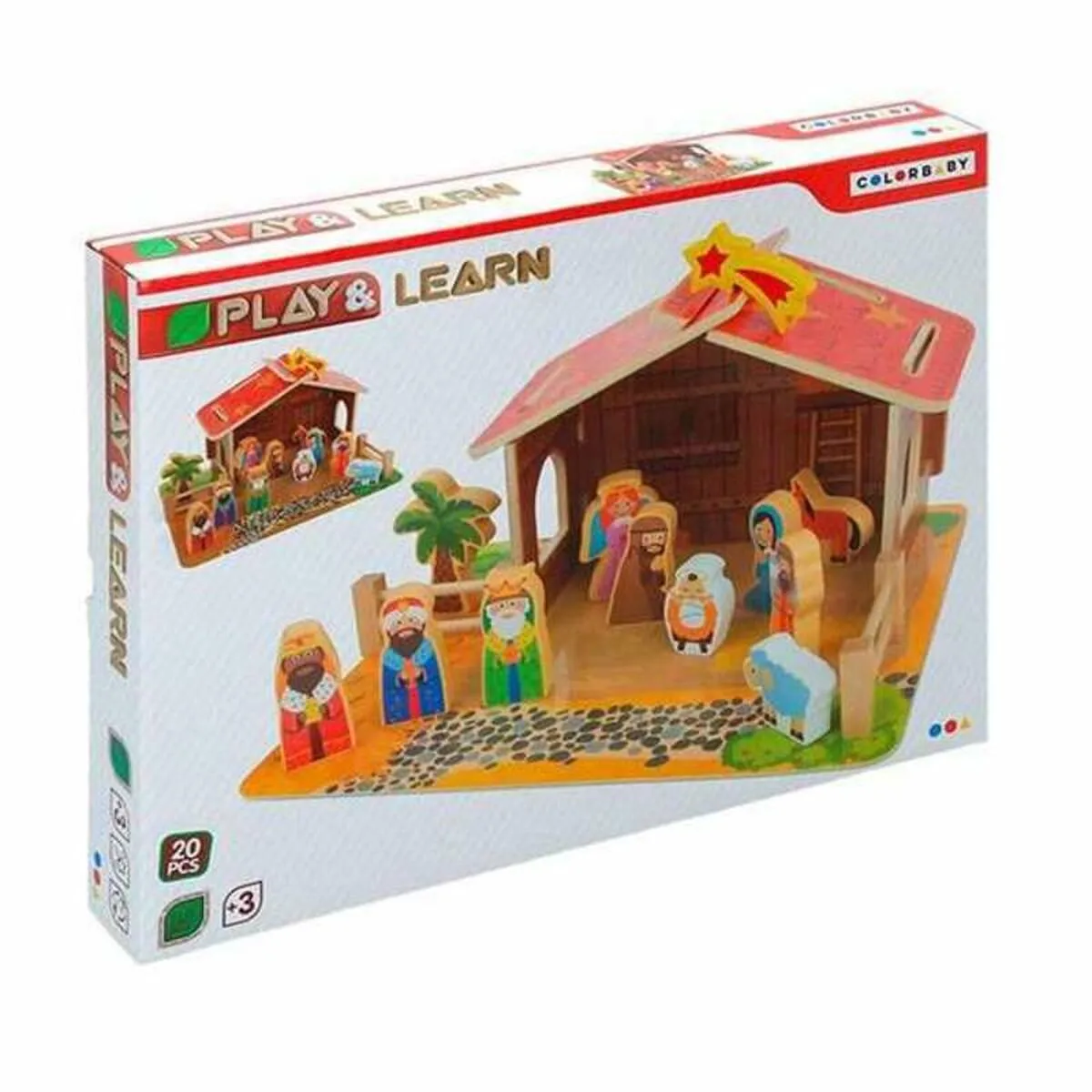 Set di Pupazzi Colorbaby Nativity Scene 20 Pezzi