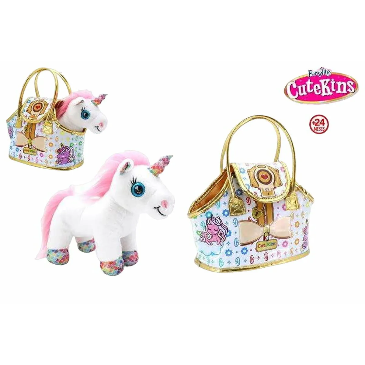 Peluche Colorbaby Cutekins Unicorno 32 x 28 x 17 cm