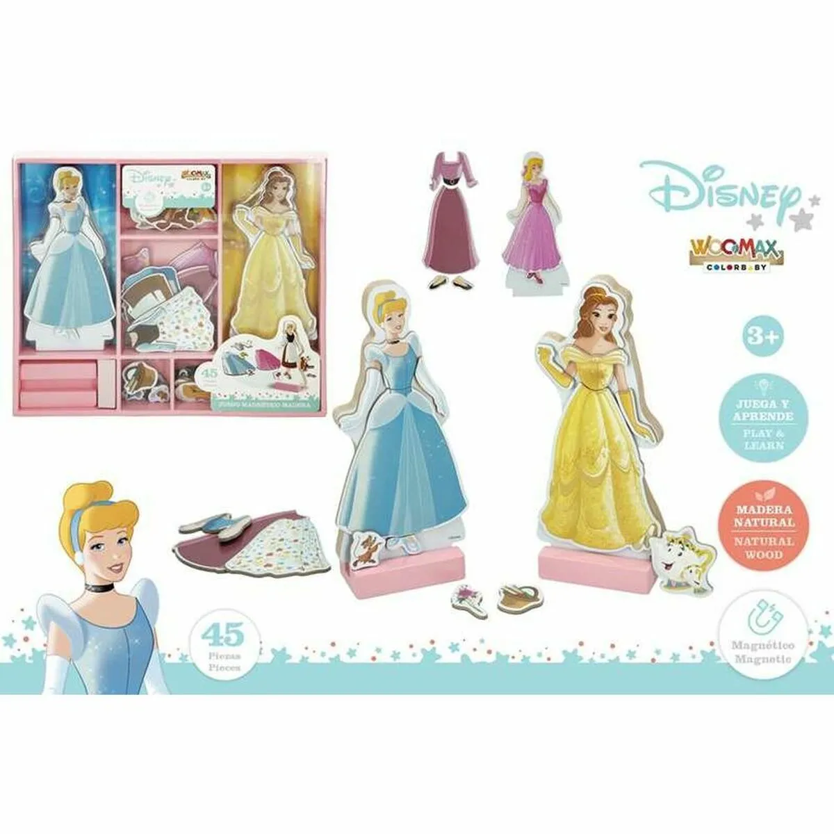 Gioco Educativo Disney 48726 32 x 28 cm Legno