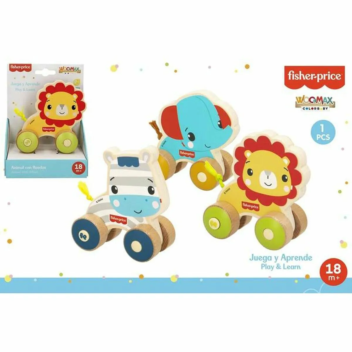 animali Fisher Price Legno