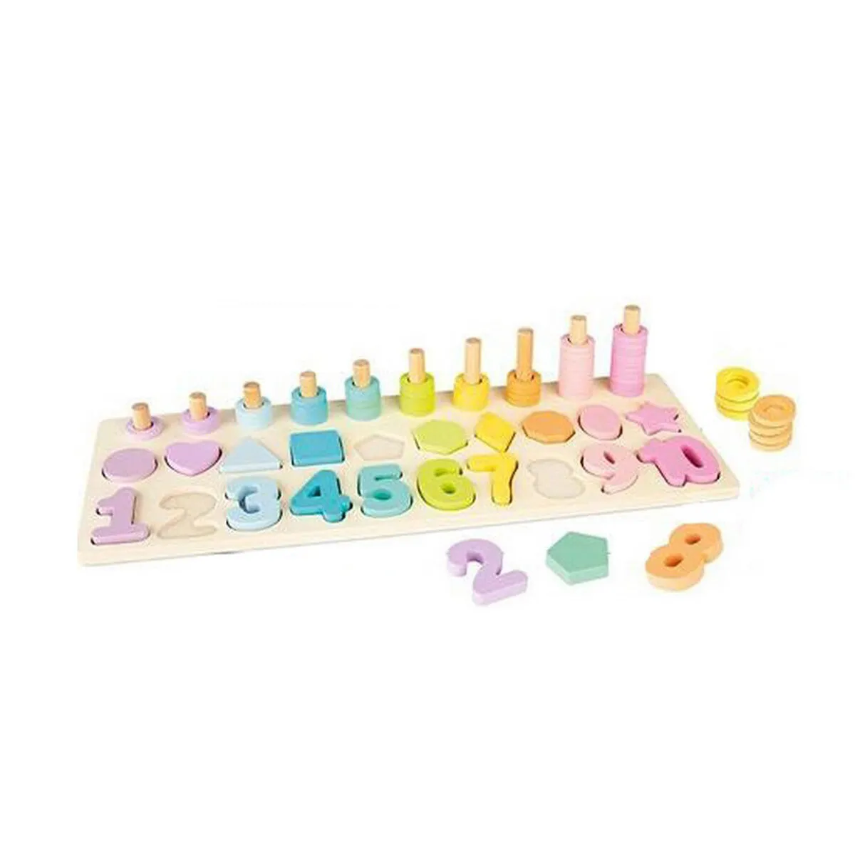 Puzzle per Bambini Colorbaby Forme geometriche Numeri