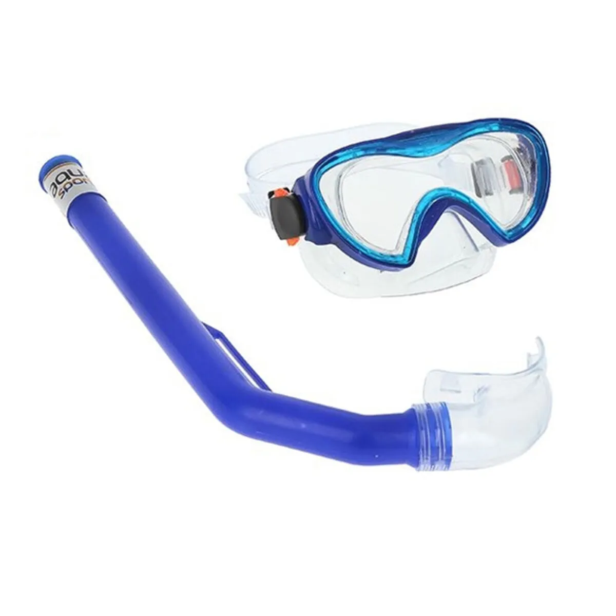 Occhialini da Snorkeling e Boccaglio per Bambini Junior Colorbaby Nero Azzurro