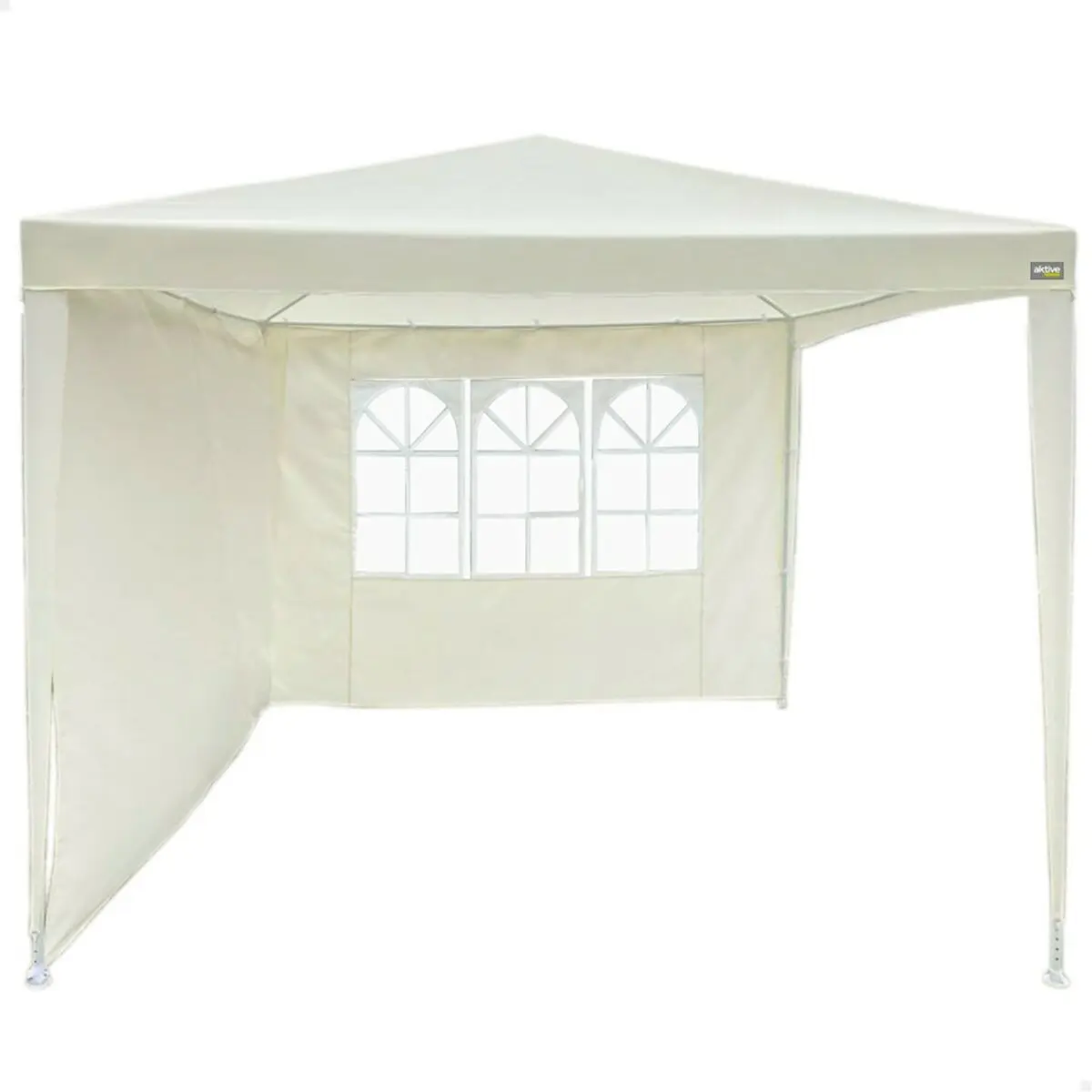 Gazebo Aktive 270 x 255 x 270 cm Acciaio Crema