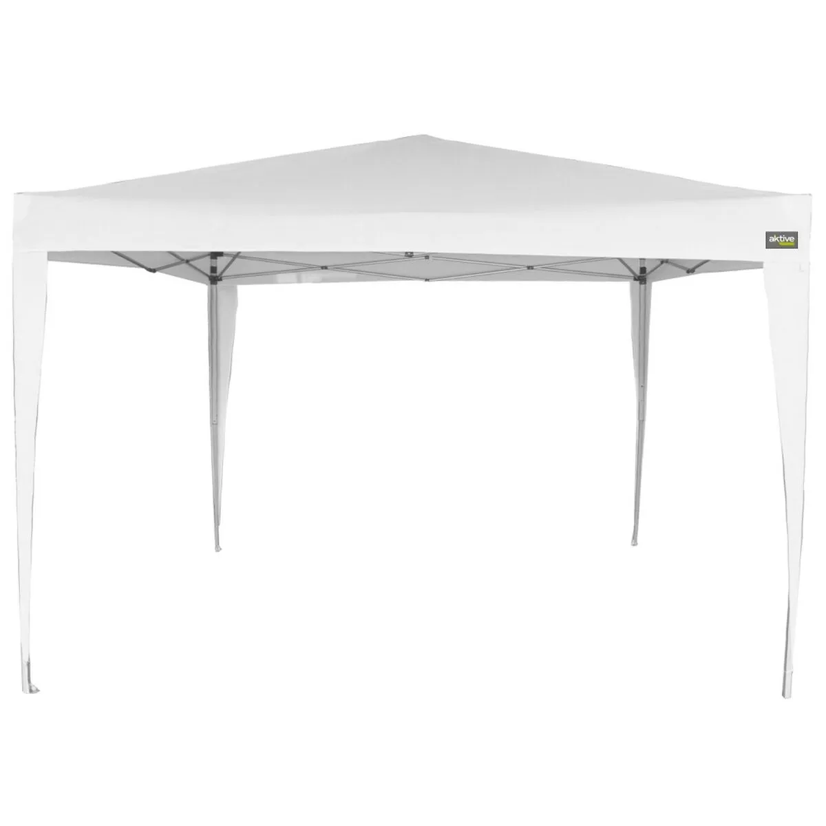 Gazebo Aktive 300 x 250 x 300 cm Acciaio Bianco Plastica