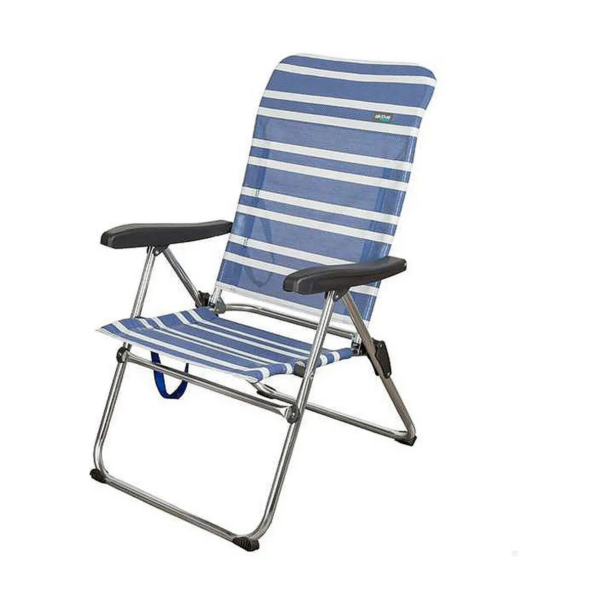 Sedia da Spiaggia Color Baby 61 x 63 x  93 cm Bianco Blu Marino