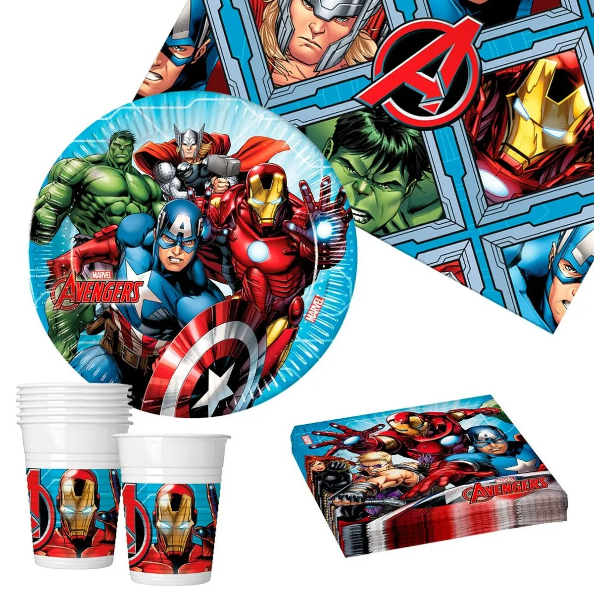 Set Articoli per feste The Avengers 37 Pezzi