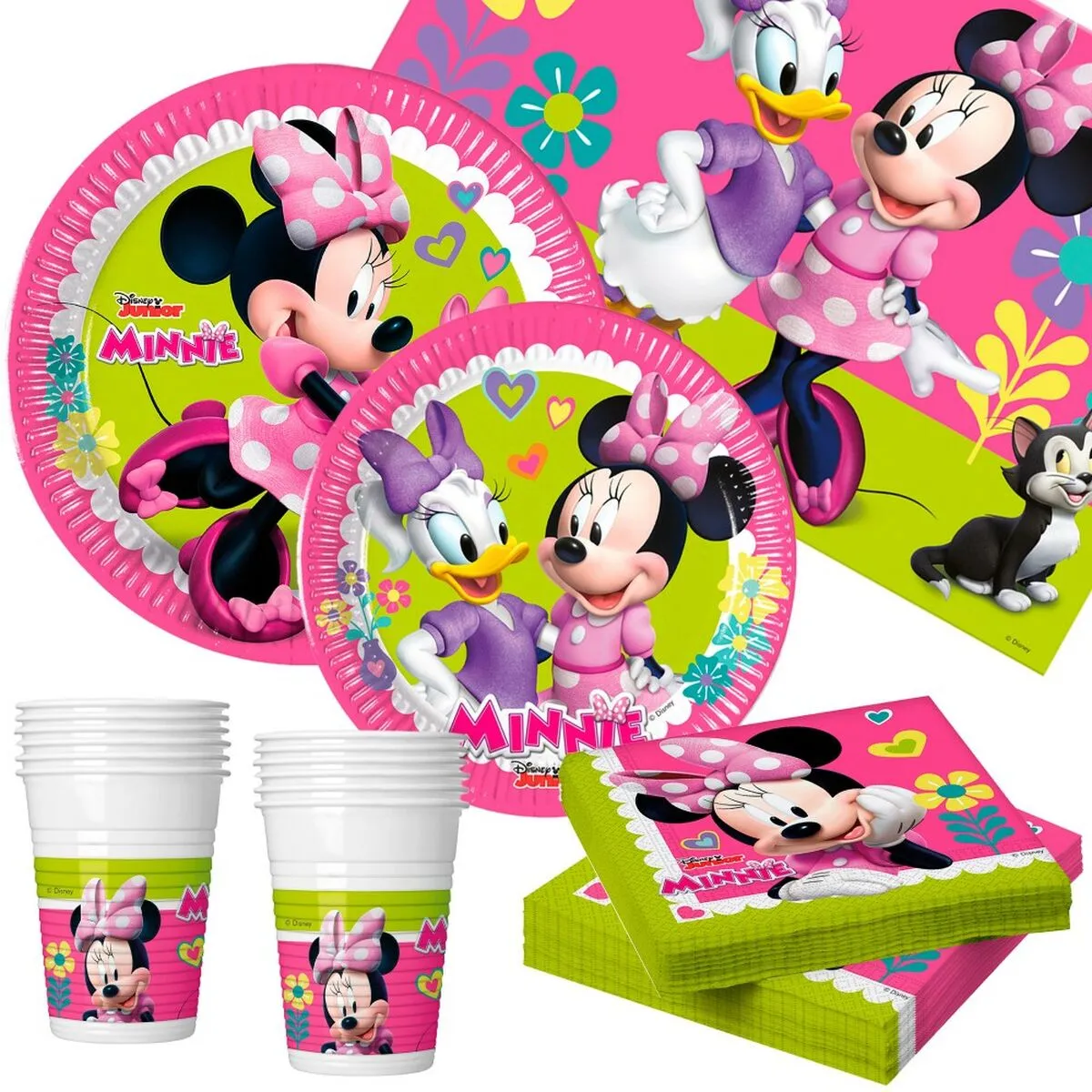 Set Articoli per feste Minnie Mouse Happy Deluxe 89 Pezzi 16