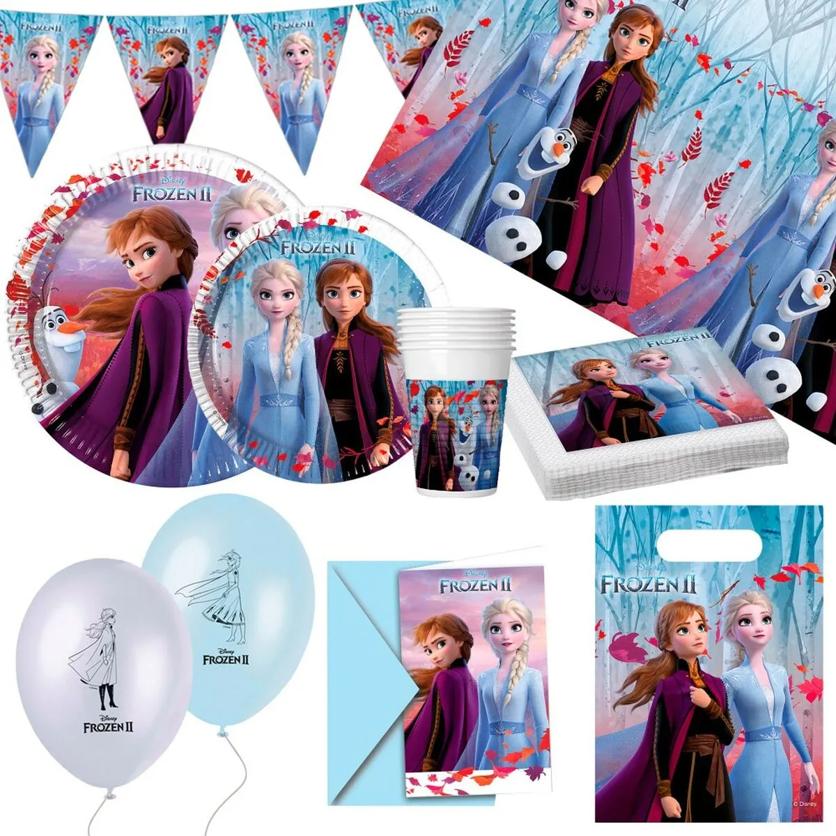 Set Articoli per feste Frozen 66 Pezzi