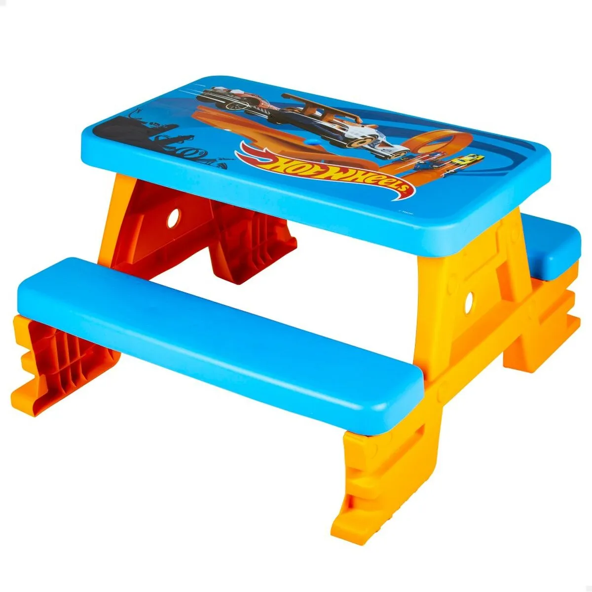 Tavolo da picnic Hot Wheels Azzurro Arancio Plastica 69 x 42 x 79 cm