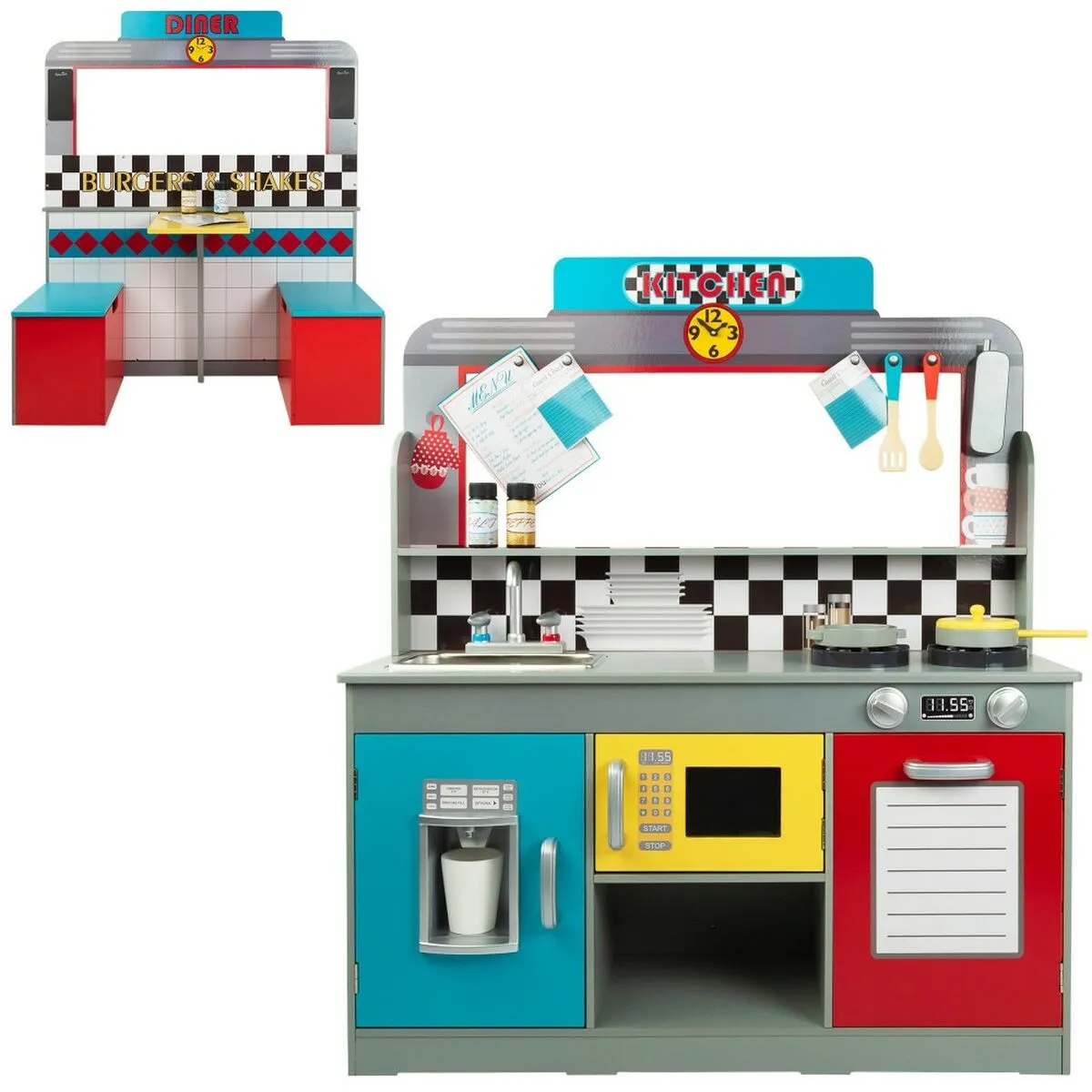 Cucina Giocattolo Play & Learn Retro 90 x 104 x 58 cm