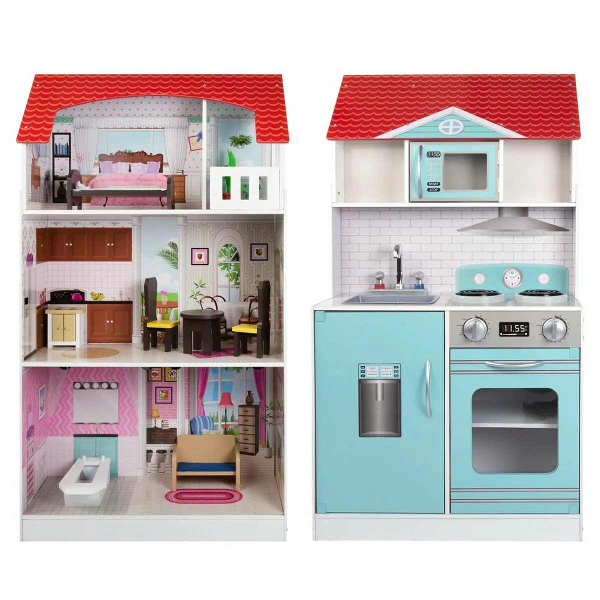 Cucina Giocattolo Play & Learn Casa delle Bambole 60 x 107 x 48 cm