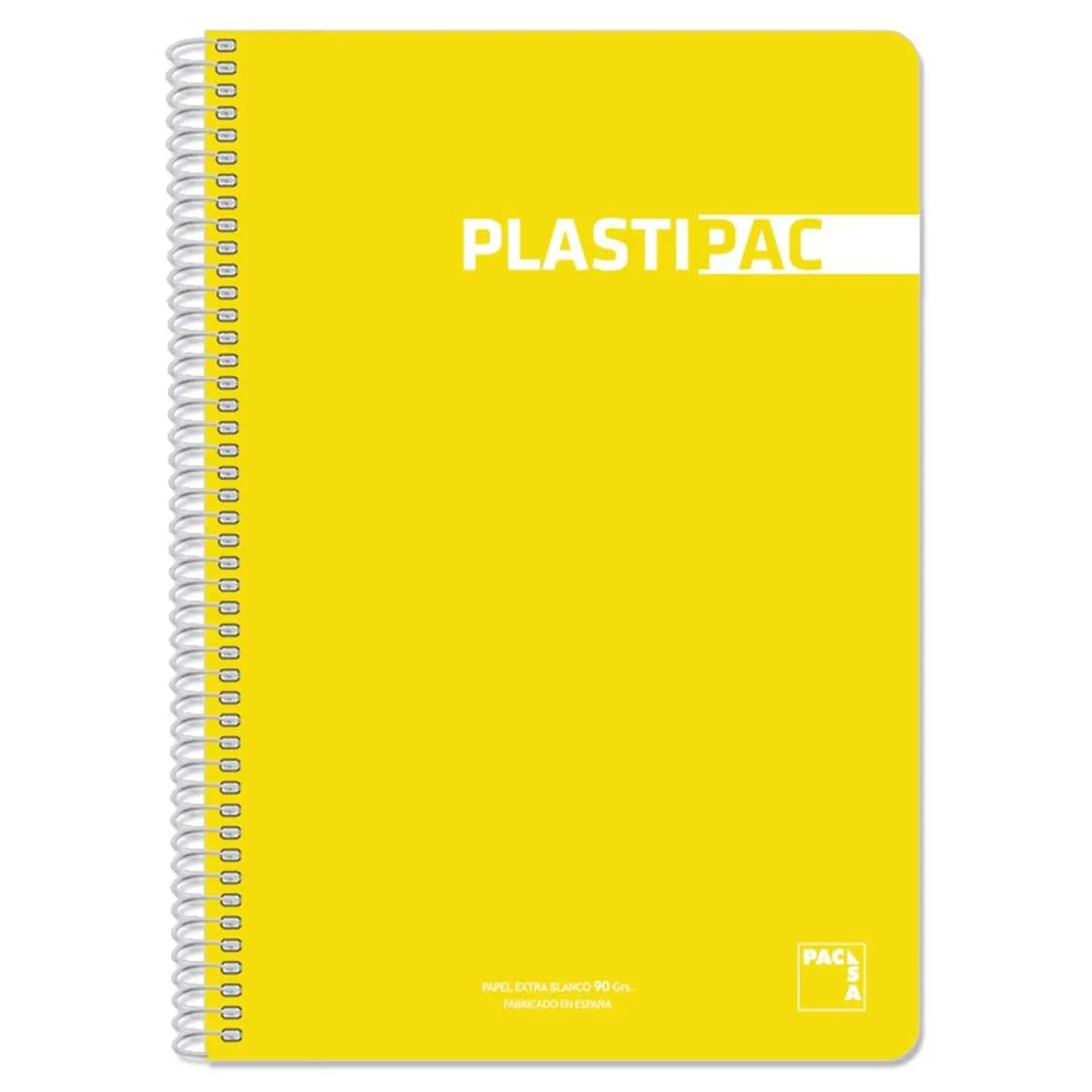 Quaderno Pacsa Plastipac Giallo Din A4 5 Pezzi 80 Pagine