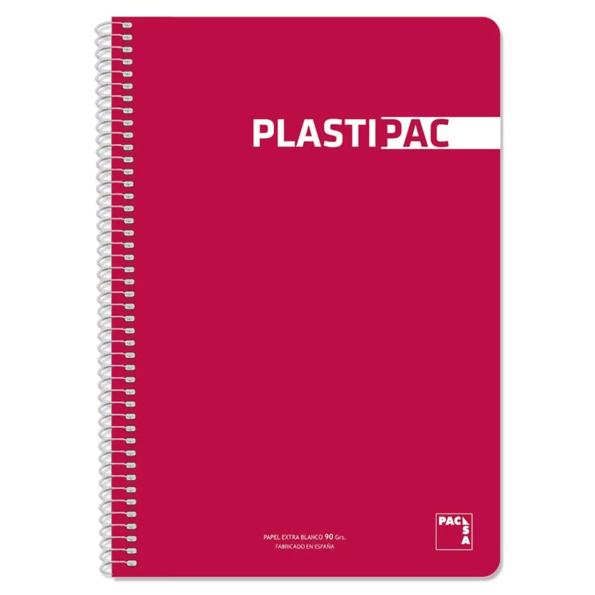 Quaderno Pacsa Plastipac Rosso Rosso Scuro Din A4 5 Pezzi 80 Pagine