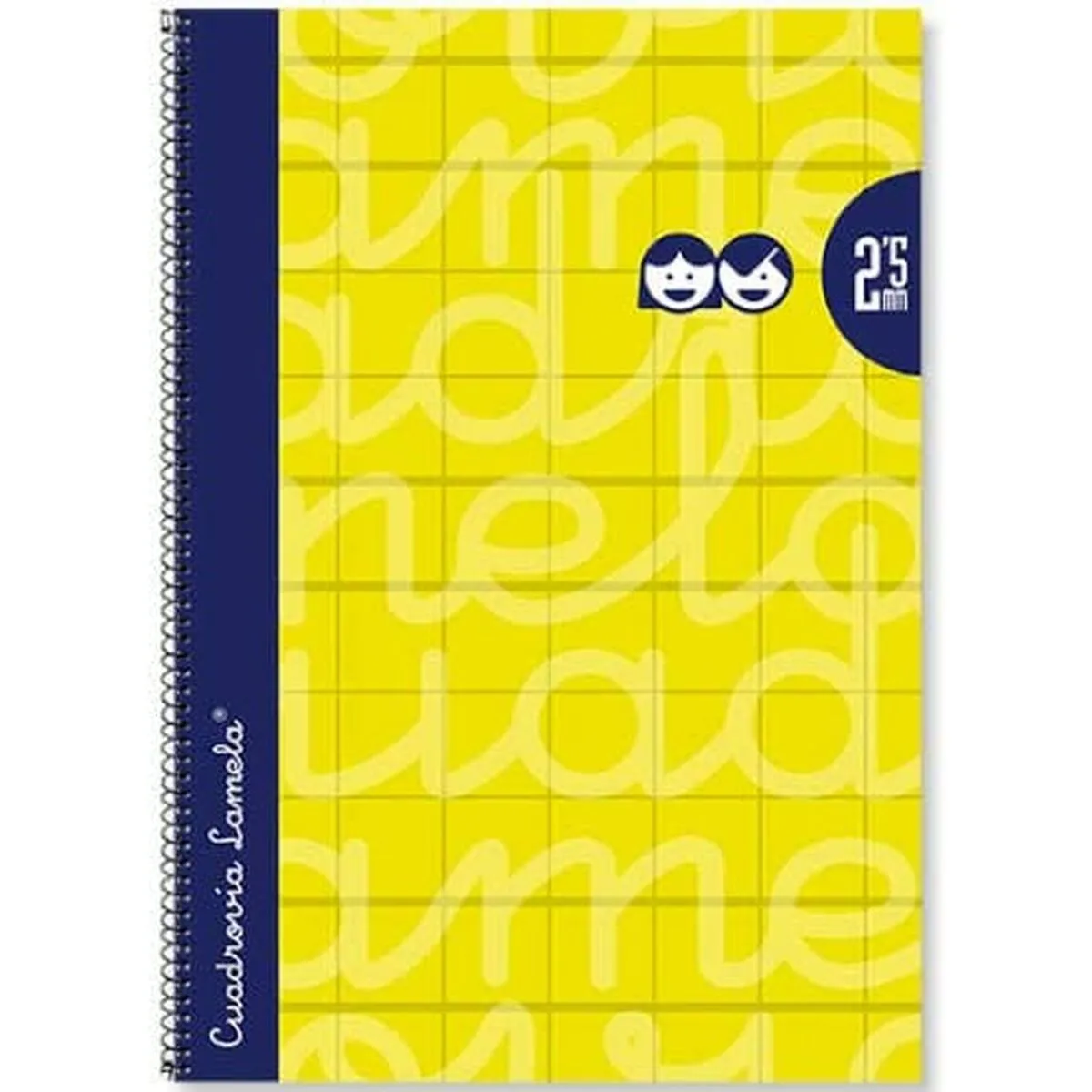 Quaderno Lamela 4 mm Giallo Din A4 5 Pezzi 80 Pagine