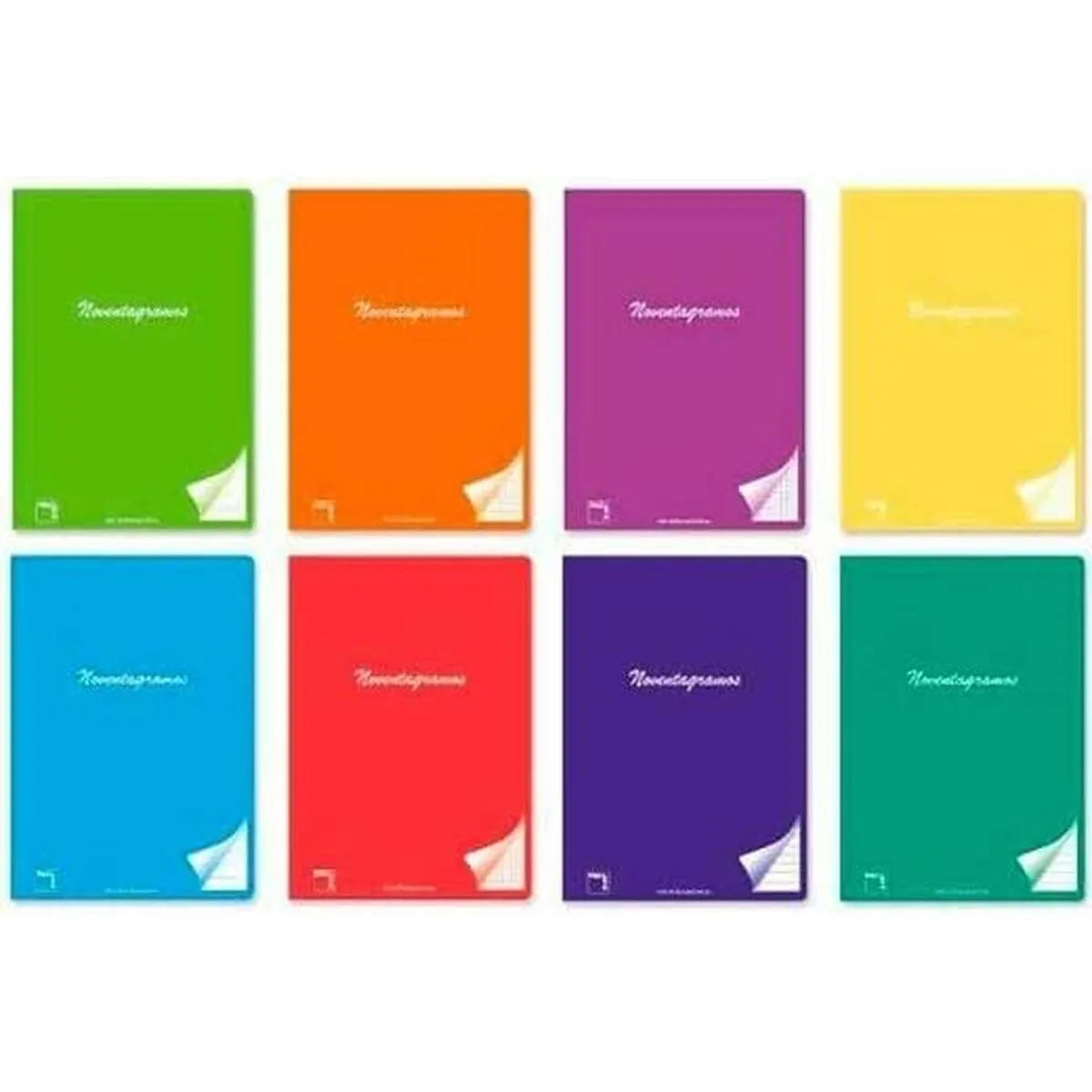 Agenda Pacsa Multicolore Griglia stampata 4 mm A4 48 Fogli (6 Pezzi)