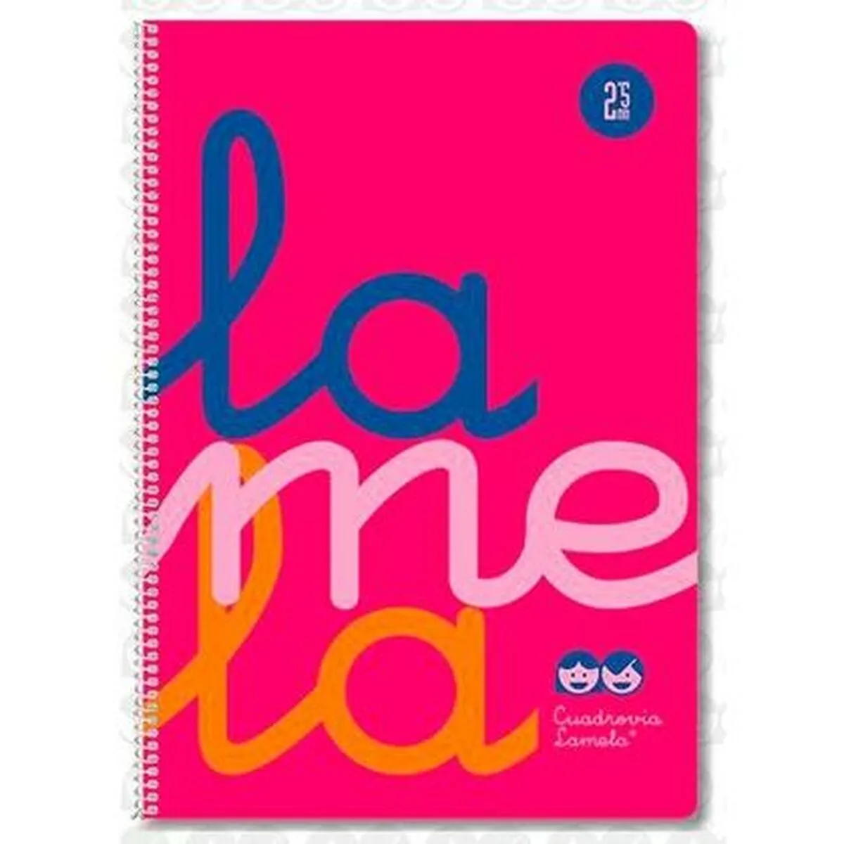 Quaderno Lamela Fluor Rosa Din A4 5 Pezzi 80 Pagine