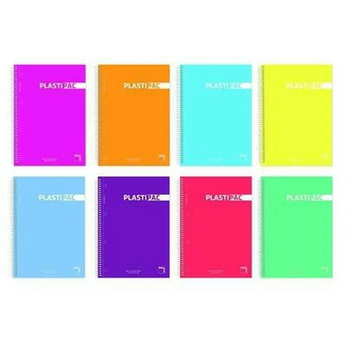 Quaderno Pacsa Plastipac Multicolore Quarto 5 Pezzi 80 Pagine