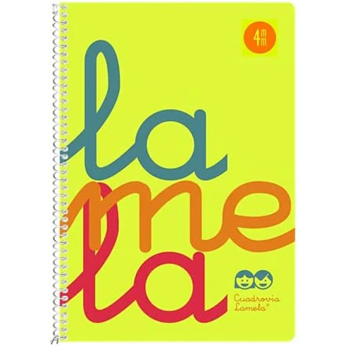 Quaderno Lamela Fluoro Quarto 5 Pezzi 80 Pagine