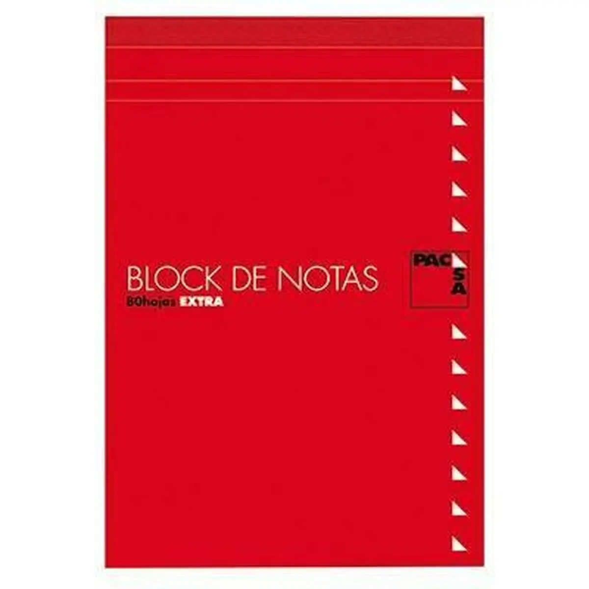 Block Notes Pacsa 1/8" 80 Pagine Griglia stampata 4 mm 10 Pezzi