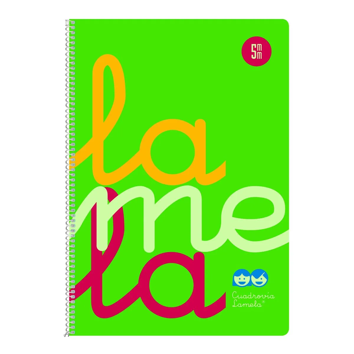 Quaderno Lamela Fluor Verde Din A4 5 Pezzi 80 Pagine