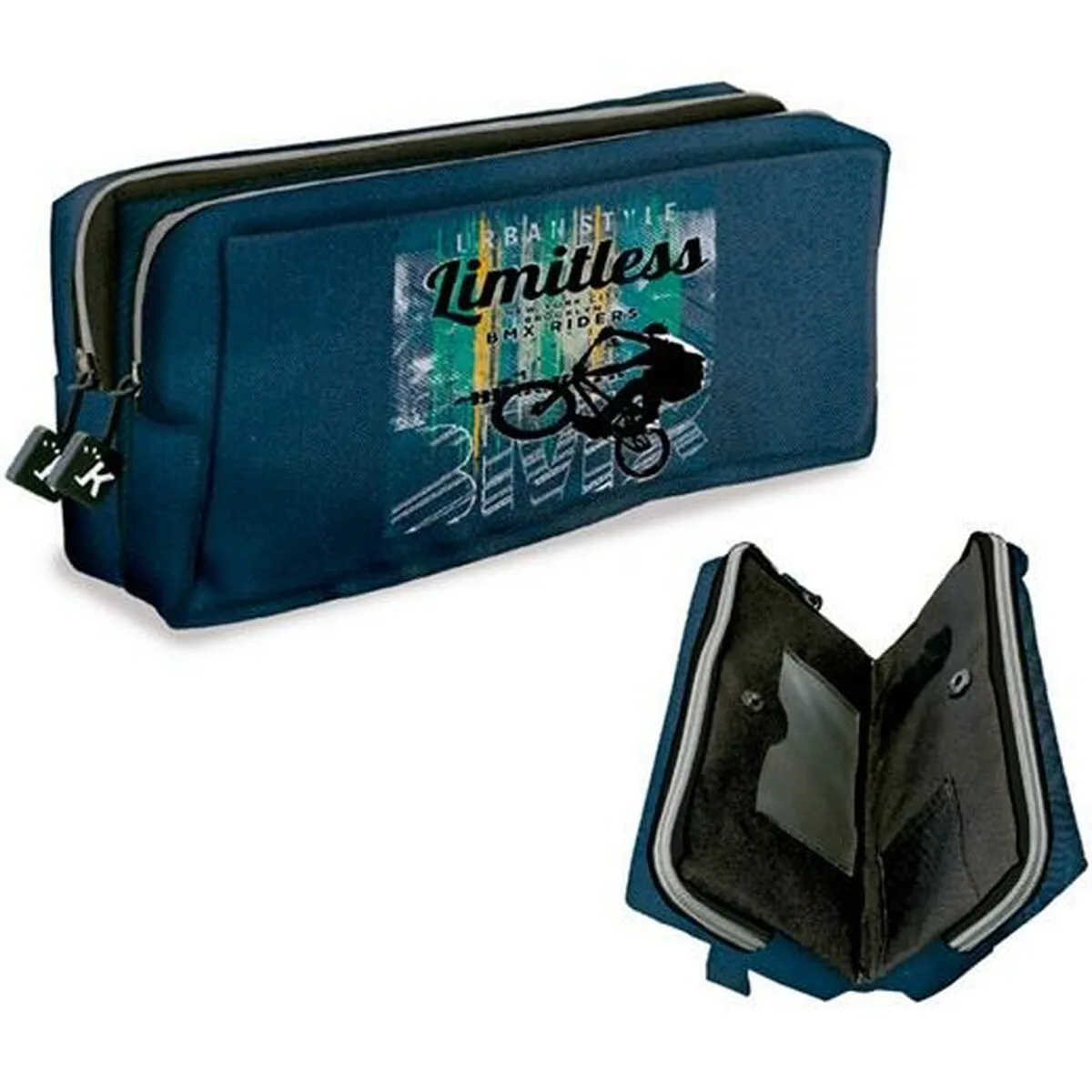 Astuccio Scuola SENFORT Limitless Azzurro