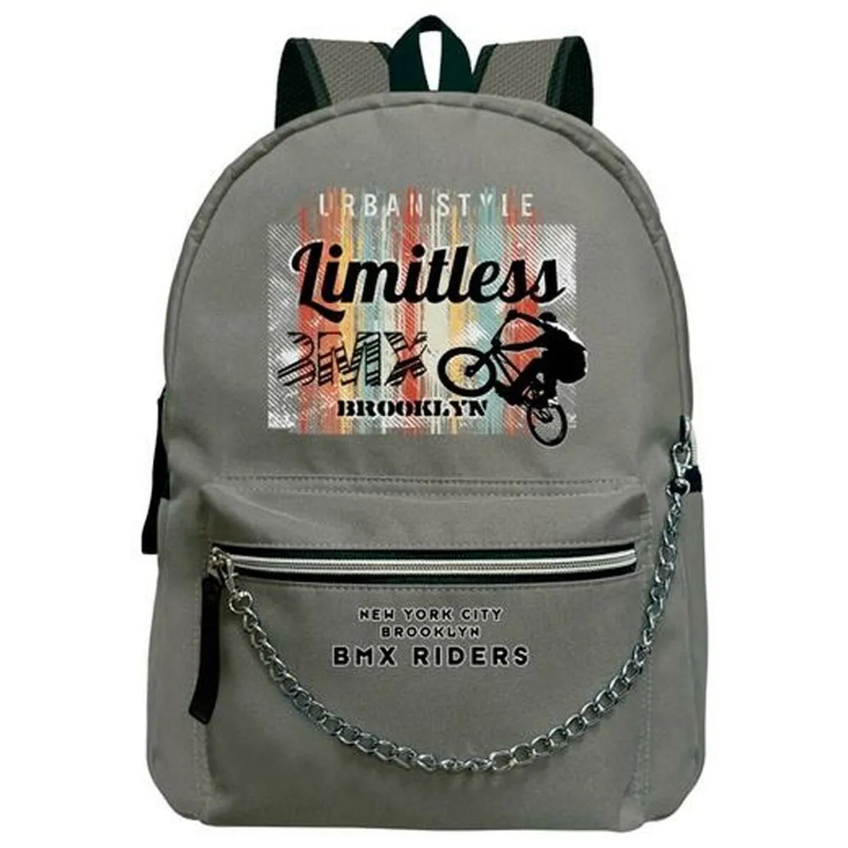 Zaino Scuola SENFORT Bmx Limitless Grigio