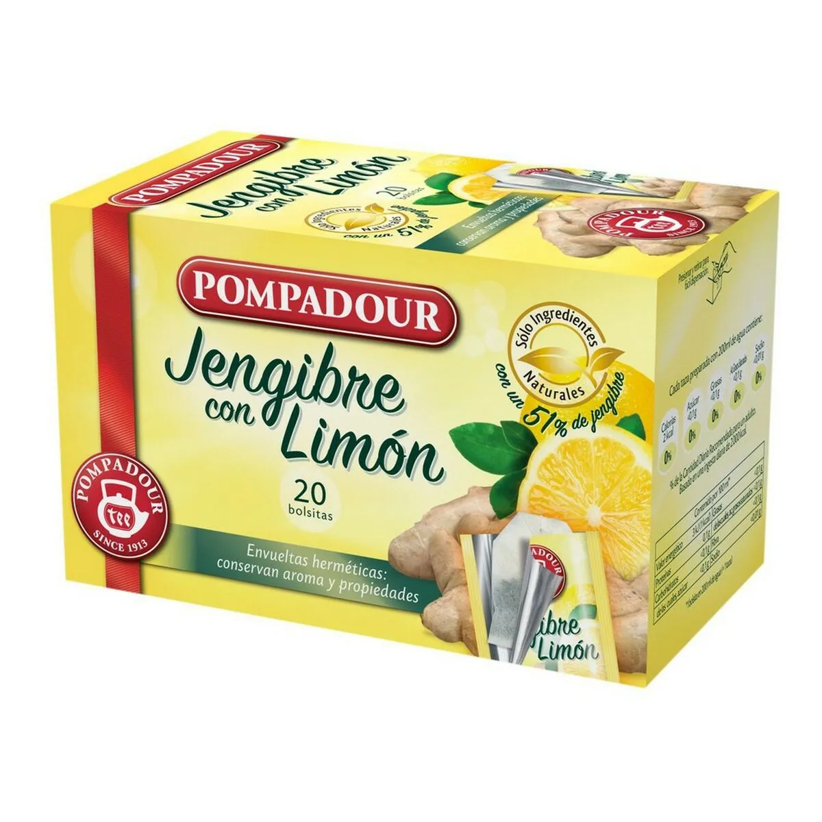 Infusione Pompadour Zenzero Limone (20 uds)