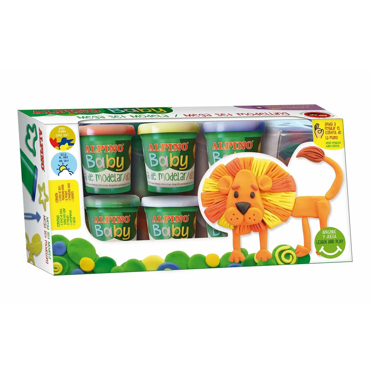 Set di Plastilina Alpino Baby animali Multicolore