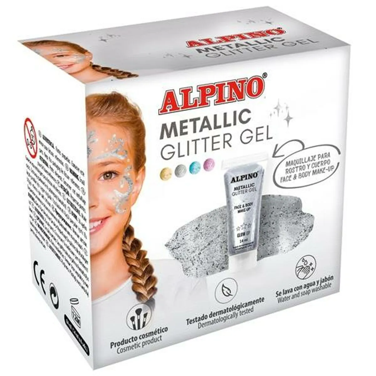 Trucco per Bambini Alpino Gel Porporina Argentato