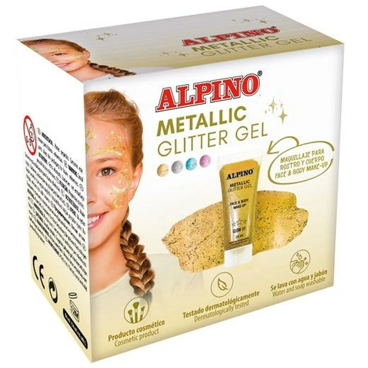 Trucco per Bambini Alpino Gel Porporina Dorato