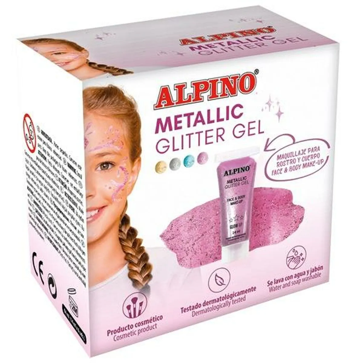 Trucco per Bambini Alpino Gel Porporina Rosa