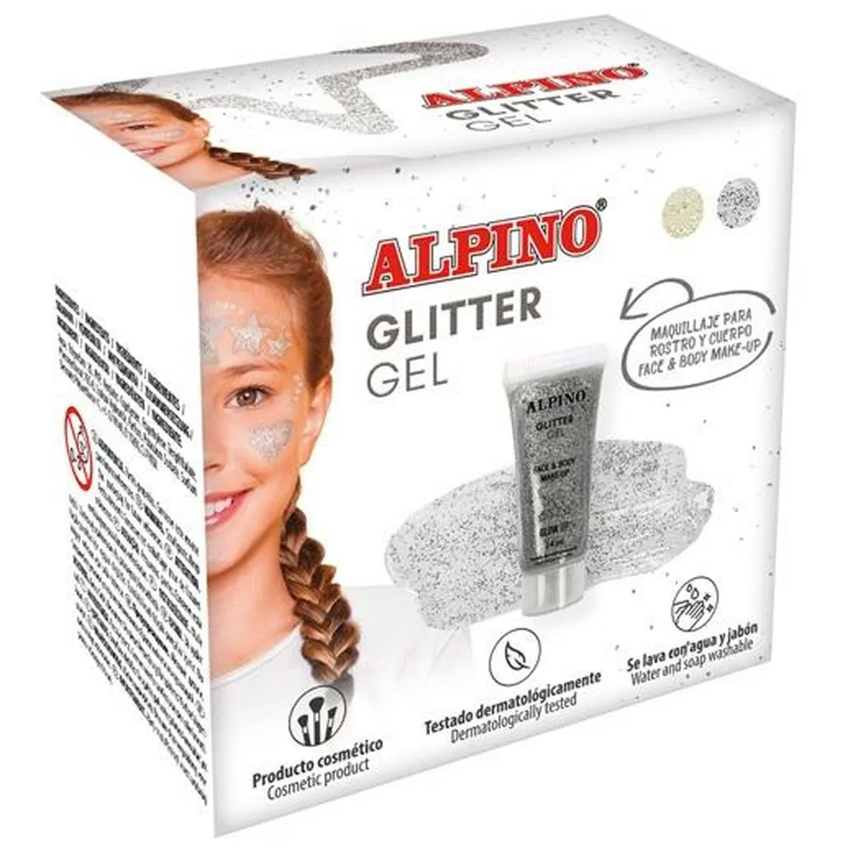 Trucco per Bambini Alpino Gel Porporina Argentato