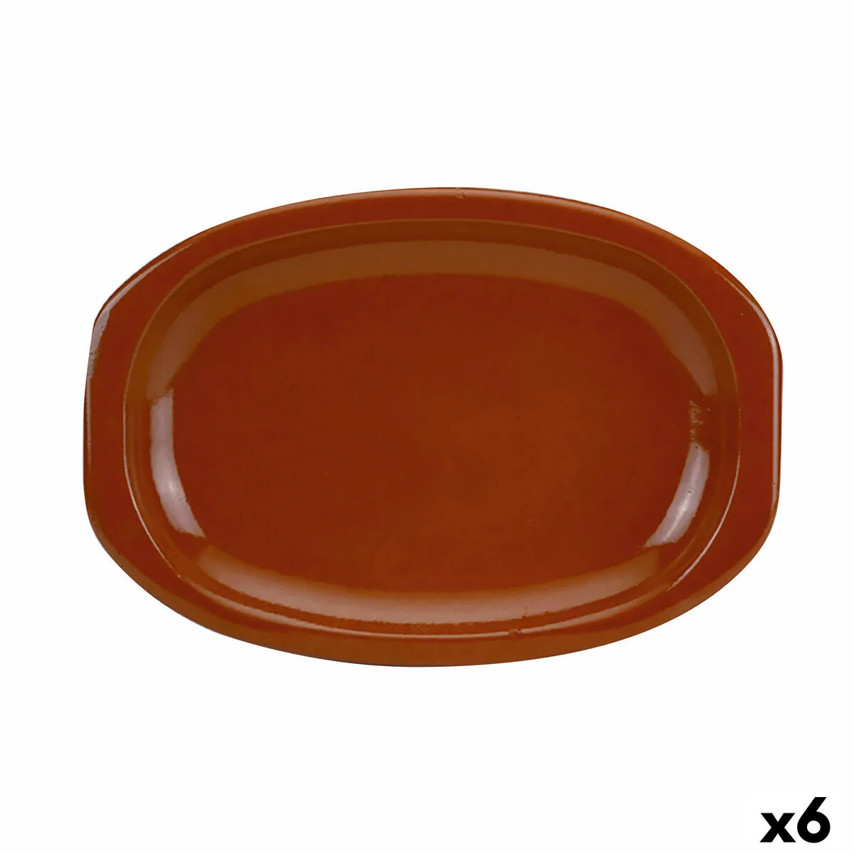 Teglia da Cucina Raimundo Barro Profesional Argilla cotta Marrone 6 Unità 36 x 25 cm