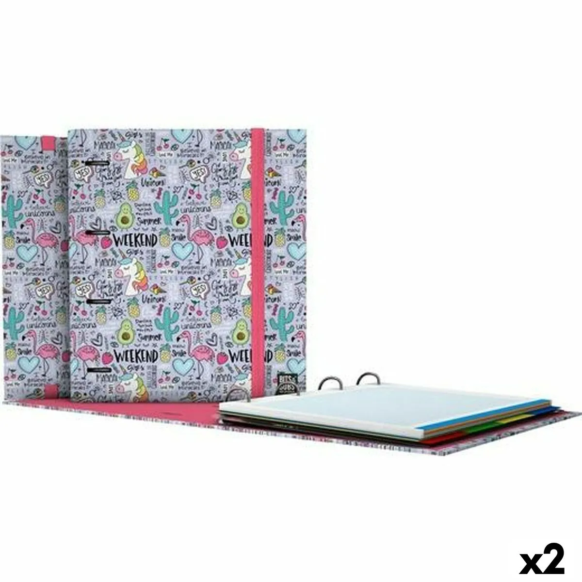 Raccoglitore ad anelli Grafoplas Carpebook Fantasy Lilla A4 (2 Unità)