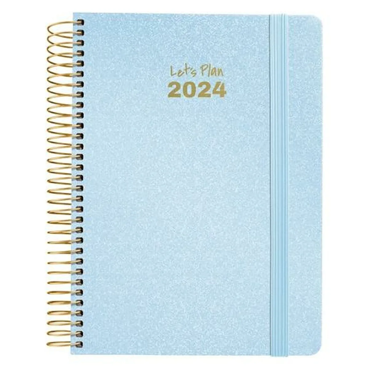 Agenda Grafoplas Metallic 2024 Blu Pastello 15 x 21 cm