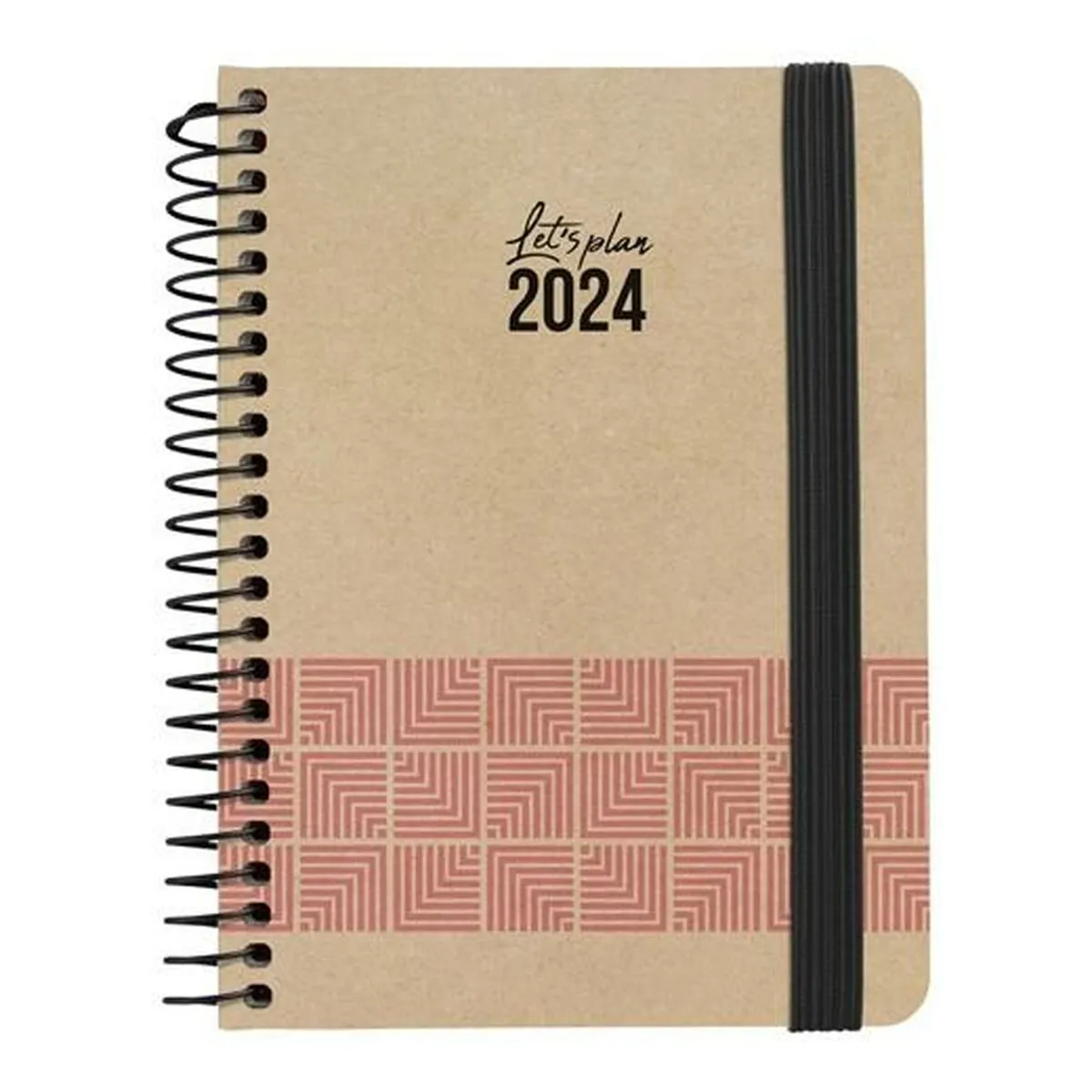 Agenda Grafoplas Nature Marrone 2024 Rosa A6 10 x 15 cm