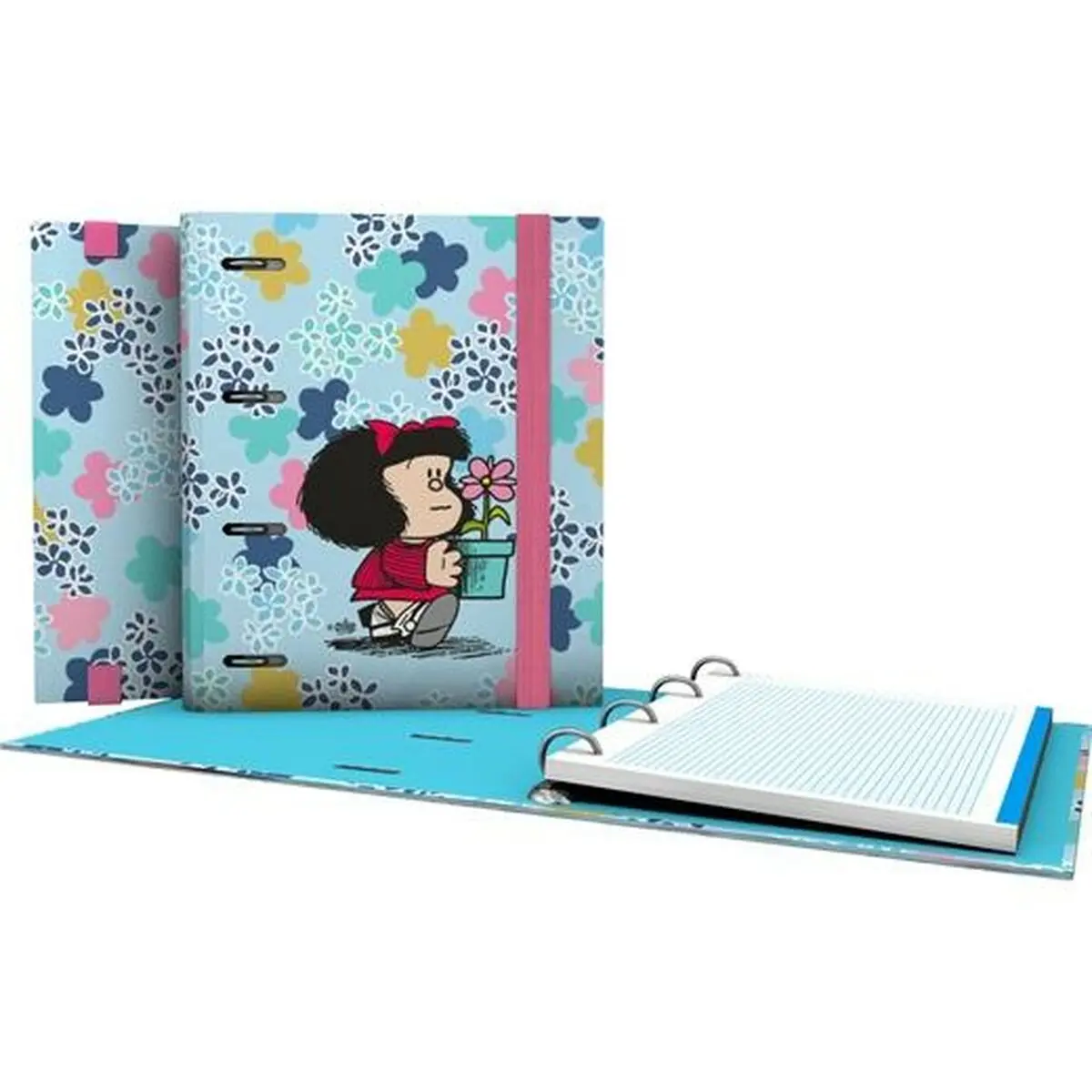 Raccoglitore ad anelli Mafalda Lively Multicolore A5