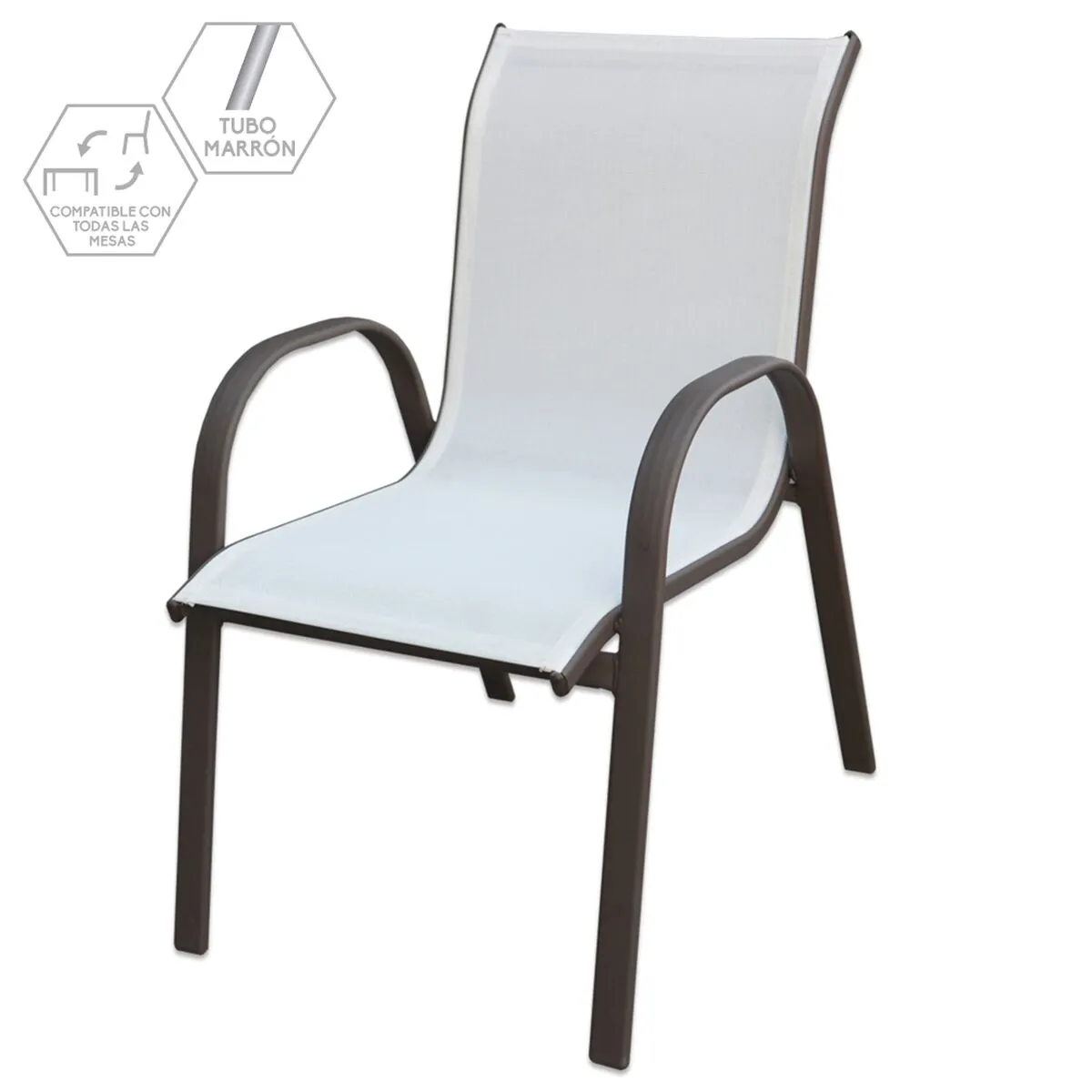 Sedia da giardino Clasic 56 x 68 x 93 cm Ferro